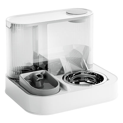 2 In 1 Automatic Cat Feeder Water Dispenser Dry Wet Pet Dog Puppy Food Dispenser