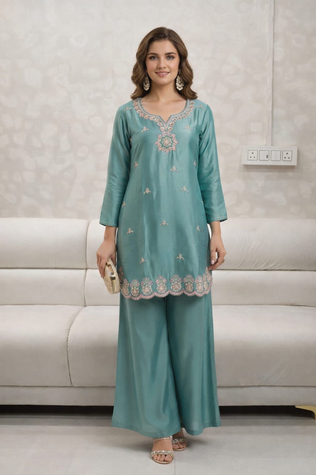 Women’s Palazzo Dress – Elegant Designer Casual & Party Wear Outfit