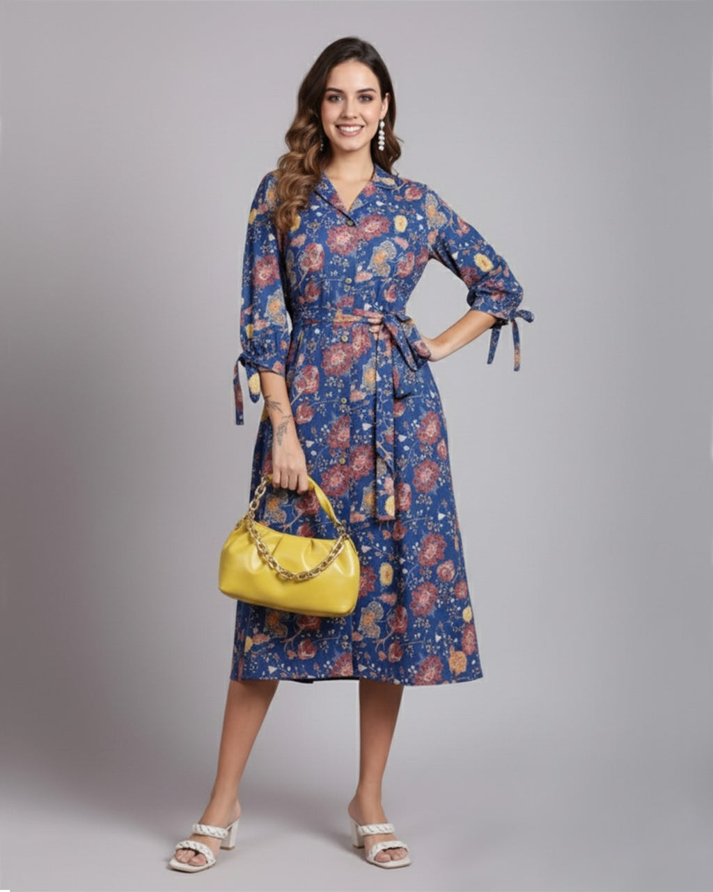 Women’s Lightweight Floral Dress – Short & Comfortable Summer Wear